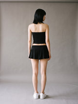 Mia Bandeau Skirt Set – Black – Back