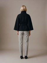 Astrid Cape Coat – Black – Back