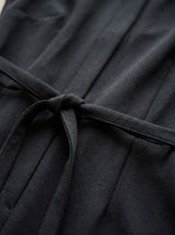 Vivienne Belted Jumpsuit – Black – Fabric