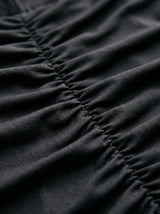Camille Halter Skirt Set – Black – Fabric