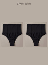 Eva Sculpt Thong – Black2pcs – Front