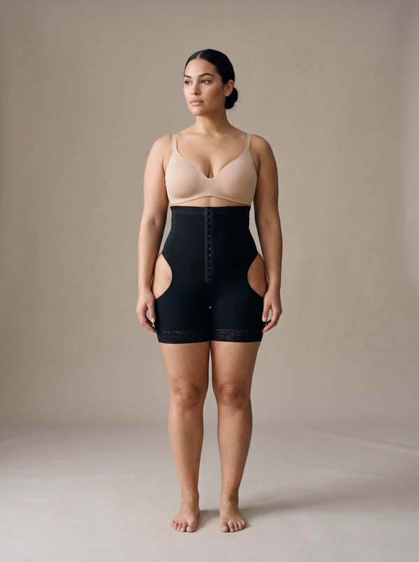 Aria Sculpt Shaper Shorts – Black – Front