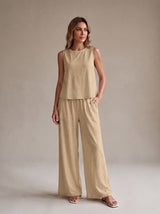 Sienna Lounge Set – Beige – Front