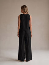 Sienna Lounge Set – Black – Back