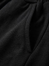 Sienna Lounge Set – Black – Fabric