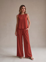 Sienna Lounge Set – Red – Front
