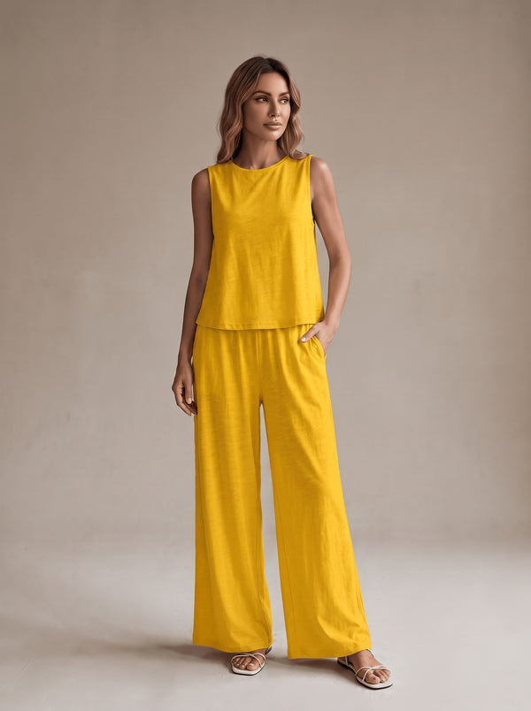 Sienna Lounge Set – Yellow – Front