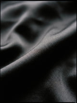 Celeste Satin Cowl Dress – Black – Fabric