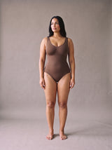 Aurora Sculpt Bodysuit – Coffee – Front